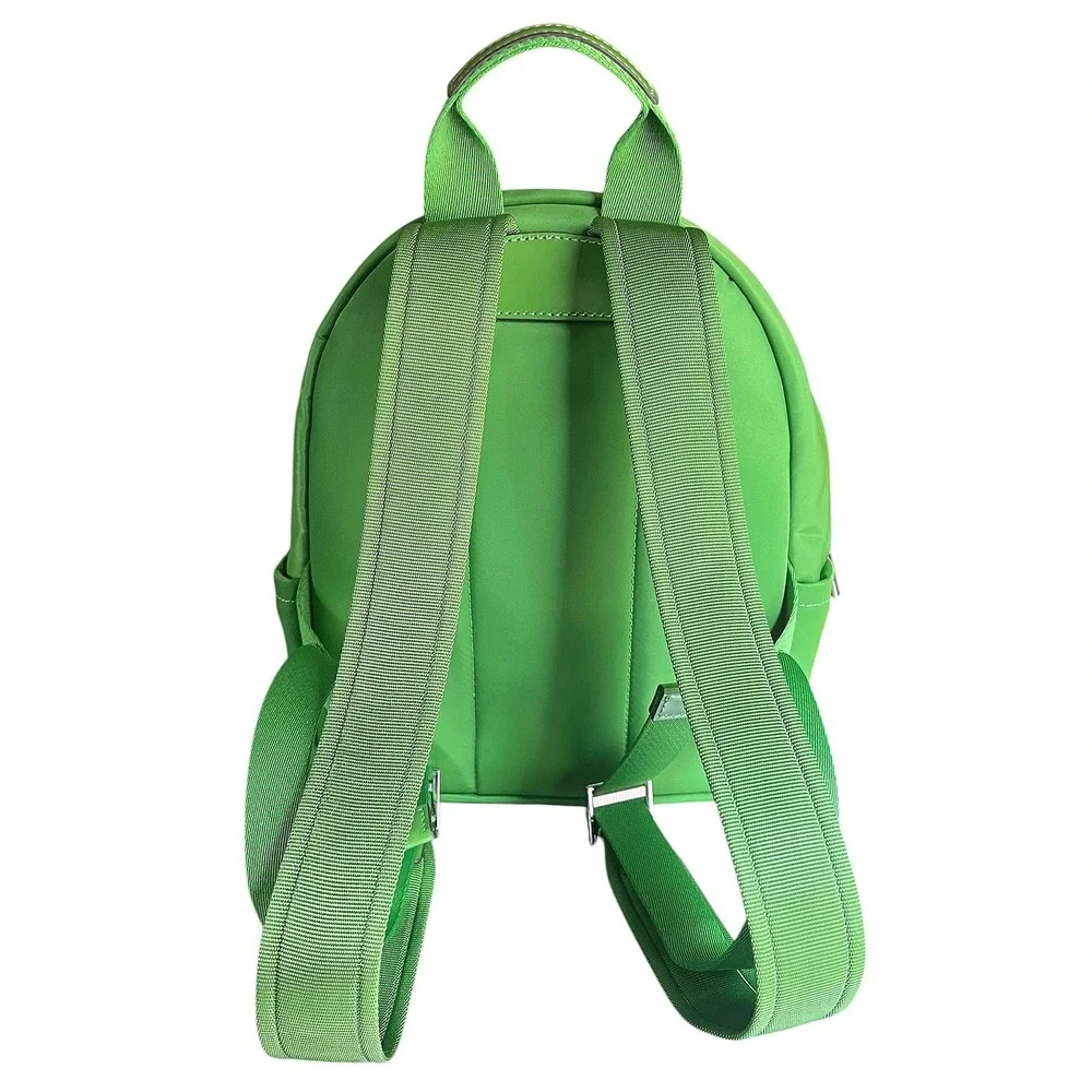 Kate Spade New York Green Nylon‎ Mini Backpack Silver Hardware K4650